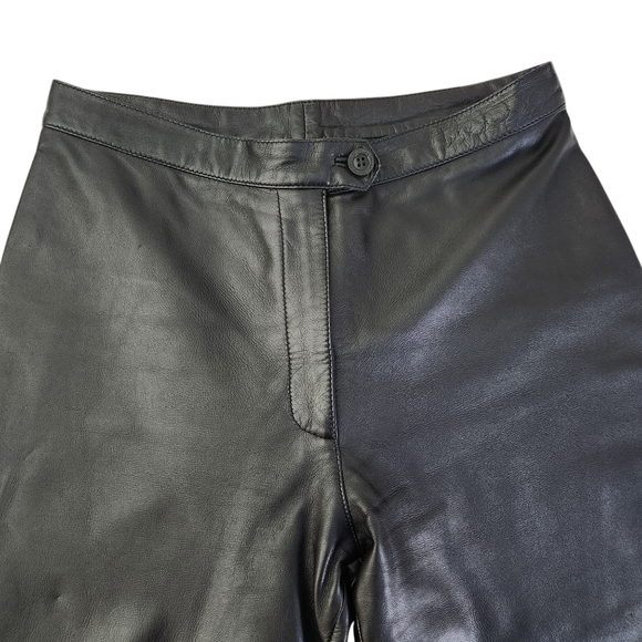 BOD & CHRISTENSEN Genuine Leather Soft Pant — Black / Ladies 12 - Picture 3 of 14